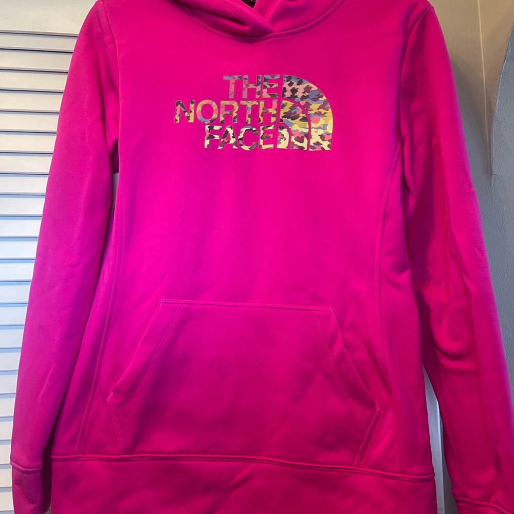 The North Face Pink Metallic Gold Hoodie